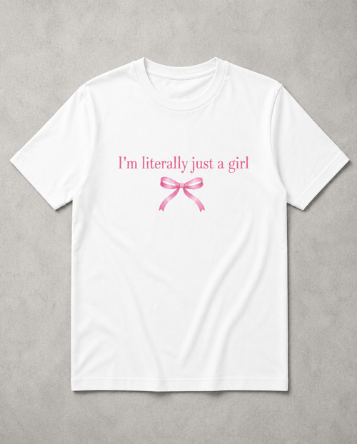 Just a girl t-shirt for womens
